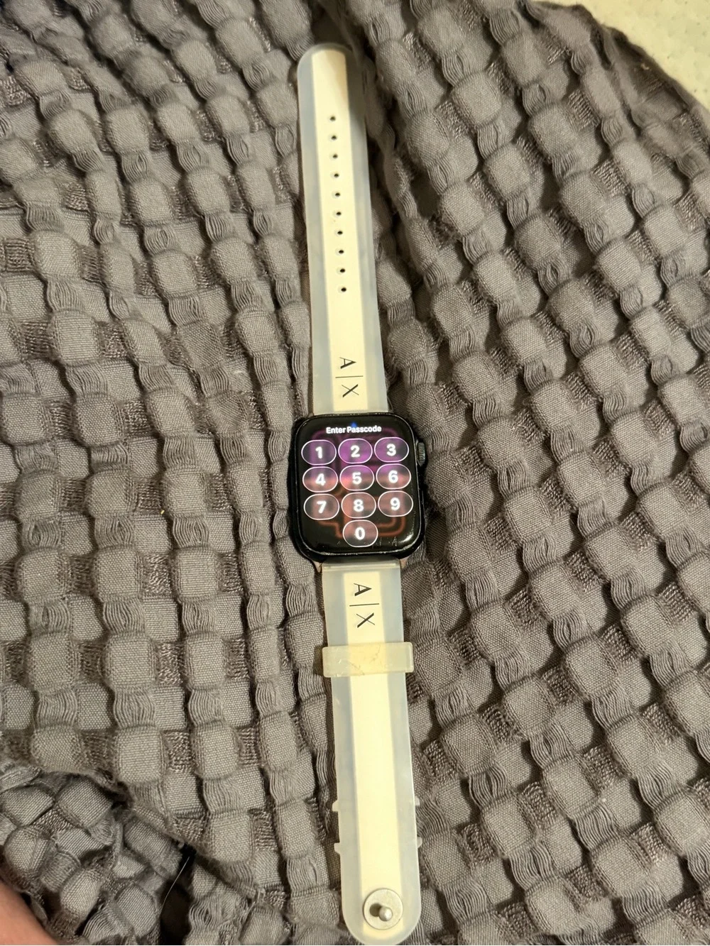 Apple Cream Accent Watch Band with A|X Branding